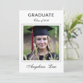 Graduation Announcement Card Template 案内状 (スタンド正面)
