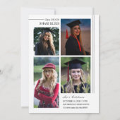 Graduation Announcement Card Template 案内状 (裏面)