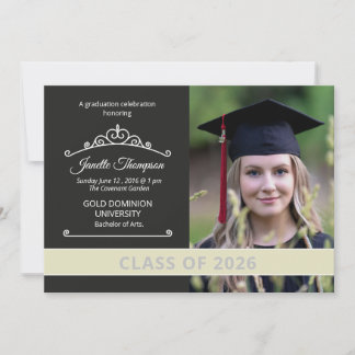 Graduation Announcement Card Template 案内状