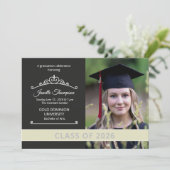 Graduation Announcement Card Template 案内状 (スタンド正面)