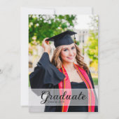 Graduation Announcement Card Template 案内状 (正面)