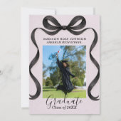 Graduation announcement class of 2026 招待状 (裏面)