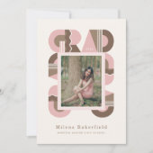 Graduation announcement class of 2026 modern 案内状 (正面)