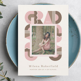 Graduation announcement class of 2026 modern 案内状