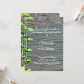 Graduation Announcement College, Rustic Card カード (正面/裏面インサイチュ)