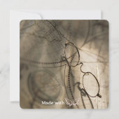 Graduation Announcement Custom Map Invitation 招待状 (裏面)