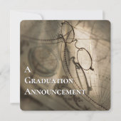Graduation Announcement Custom Map Invitation 招待状 (正面)