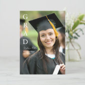 Graduation Announcement Customizable Name School  シーズンカード (スタンド正面)