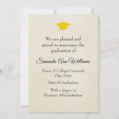 Graduation Announcement from University with Photo カード (裏面)