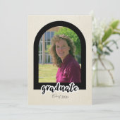 Graduation Announcement fromHigh School with Photo カード (スタンド正面)