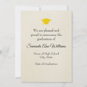 Graduation Announcement fromHigh School with Photo カード (裏面)