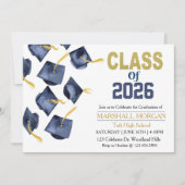 Graduation Announcement | Grad Party 招待状 (正面)