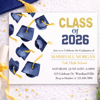 Graduation Announcement | Grad Party 招待状