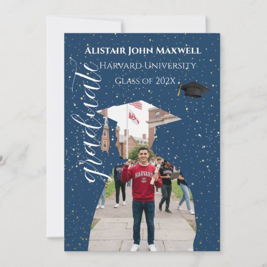 Graduation Announcement Invite | Graduation Party 招待状 (正面)