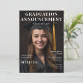 Graduation Announcement Photo Invite 招待状 (スタンド正面)