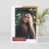 Graduation Announcement Template 案内状 (スタンド正面)