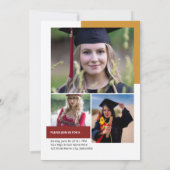 Graduation Announcement Template 案内状 (裏面)