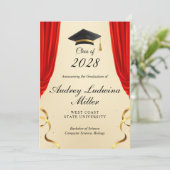 Graduation Announcements No Photo 案内状 (スタンド正面)