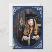Graduation Announcements With Photo Insert 案内状 (裏面)