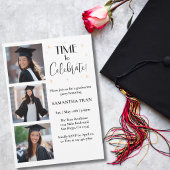 Graduation Arch Photo Collage Trendy Modern Party 招待状