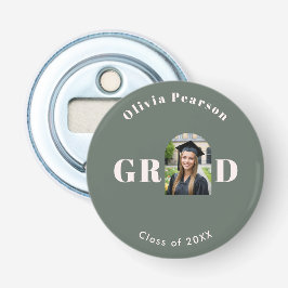 Graduation Arch Photo Sage Green Grad Party Favor 栓抜き