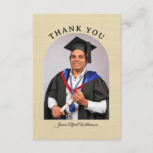 Graduation Arch Thank You card カード (正面)