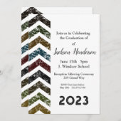 Graduation Arrow Invitation Class of 2023 招待状 (正面/裏面)