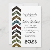Graduation Arrow Invitation Class of 2023