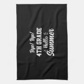 Graduation Art | 4th Grade Hello Summer キッチンタオル (縦)