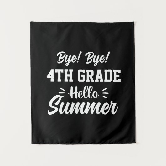 Graduation Art | 4th Grade Hello Summer タペストリー (正面)