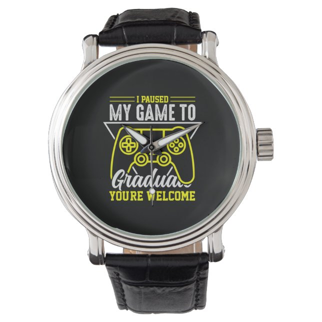 Graduation Art | I Paused My Game To Graduate 腕時計 (正面)