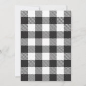 Graduation BBQ Backyard Black 招待状 (裏面)