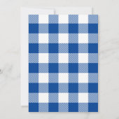 Graduation BBQ Backyard Royal Blue 招待状 (裏面)