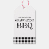 Graduation BBQ Gingham ギフトタグ (正面)