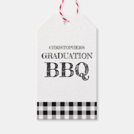 Graduation BBQ Gingham ギフトタグ