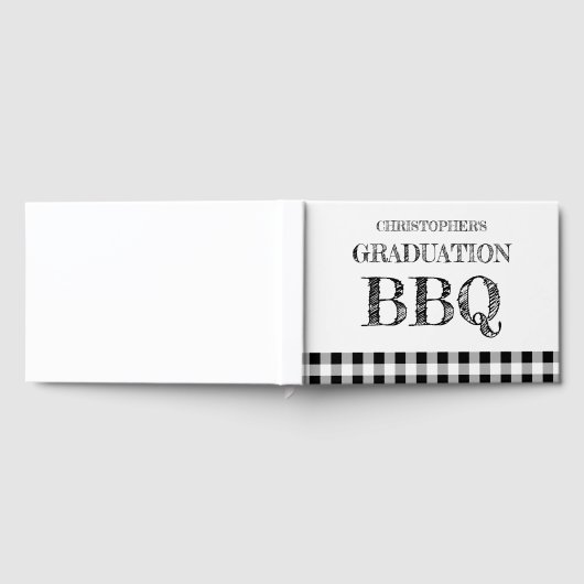 Graduation BBQ Gingham ゲストブック (全面)
