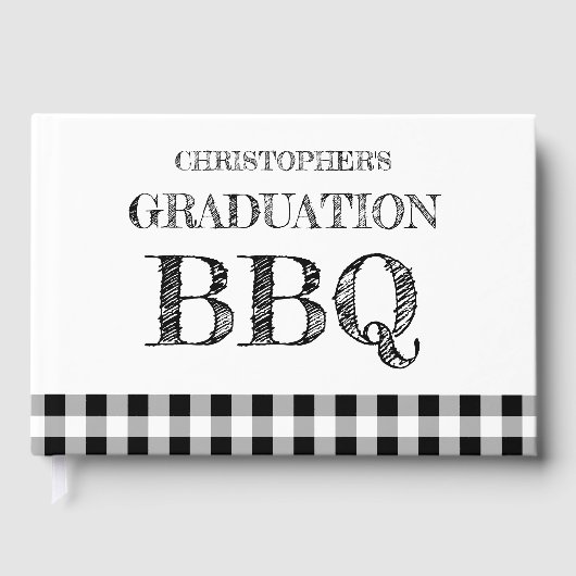 Graduation BBQ Gingham ゲストブック (正面)