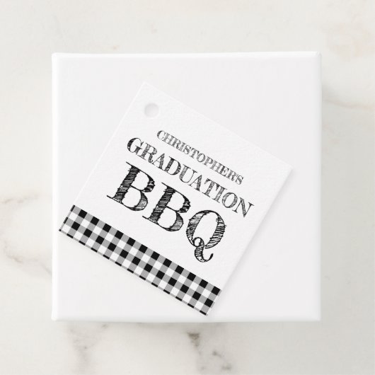 Graduation BBQ Gingham フェイバータグ (インサイチュ)