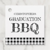 Graduation BBQ Gingham フェイバータグ (正面)