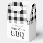 Graduation BBQ Gingham フェイバーボックス (オープン)