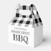 Graduation BBQ Gingham フェイバーボックス (正面サイド)