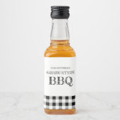 Graduation BBQ Gingham リキュールボトルラベル (正面)