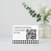 Graduation BBQ Gingham College Fund エンクロージャーカード (スタンド正面)