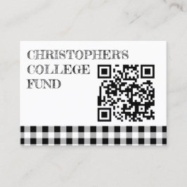 Graduation BBQ Gingham College Fund エンクロージャーカード