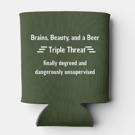 Graduation Beer Cooler - Personalized Photo Gift 缶クーラー (裏面)