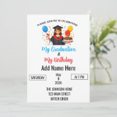 Graduation & Birthday mashup 招待状 (スタンド正面)