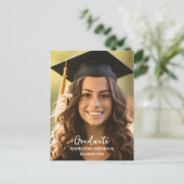 Graduation Black Cap And Tassel Photo ポストカード (スタンド正面)
