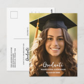 Graduation Black Cap And Tassel Photo ポストカード (正面/裏面)