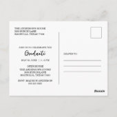 Graduation Black Cap And Tassel Photo ポストカード (裏面)