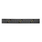Graduation Black White and Gold Graduate's Name サテンリボン (正面)